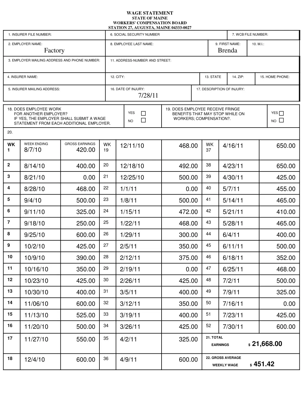 wage statement state of maine workers 6