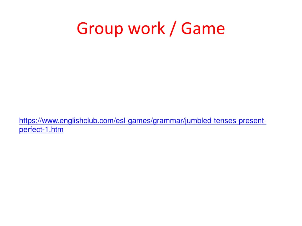 group work game