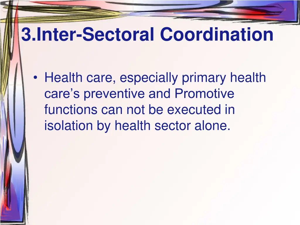 3 inter sectoral coordination