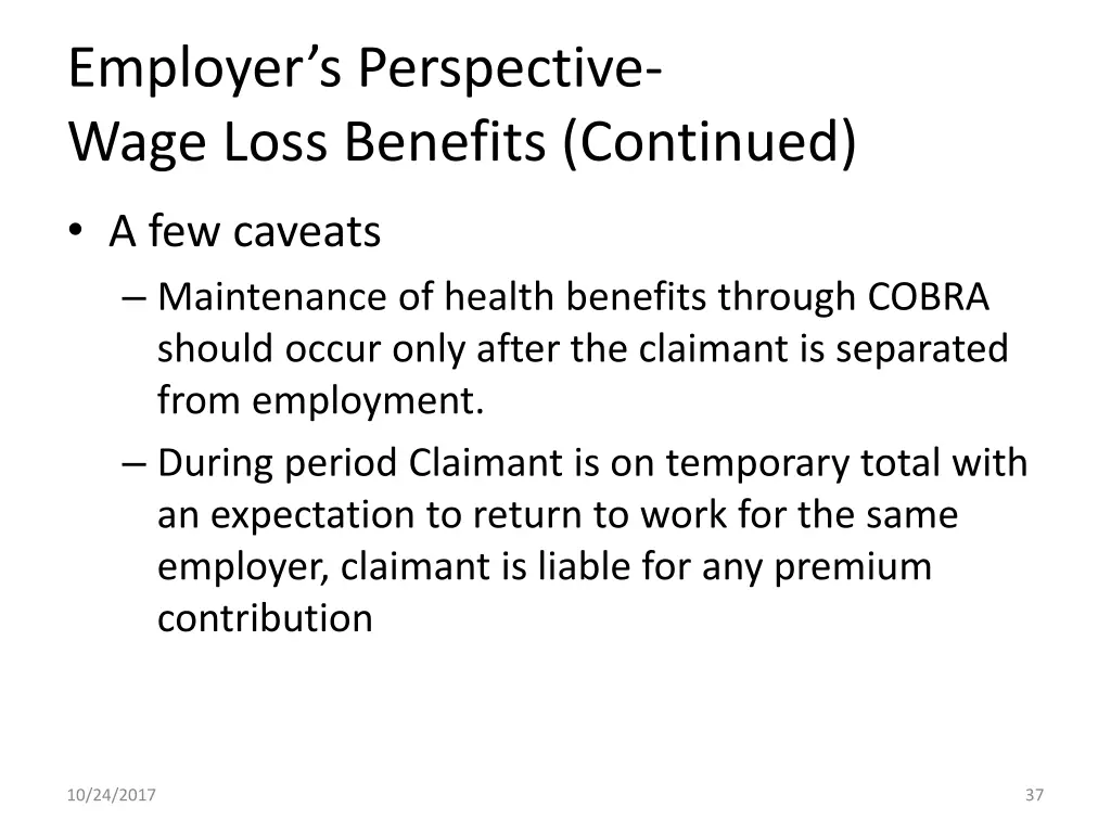 employer s perspective wage loss benefits 2