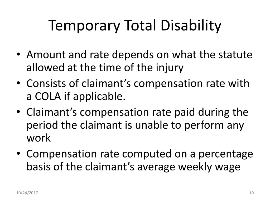 temporary total disability