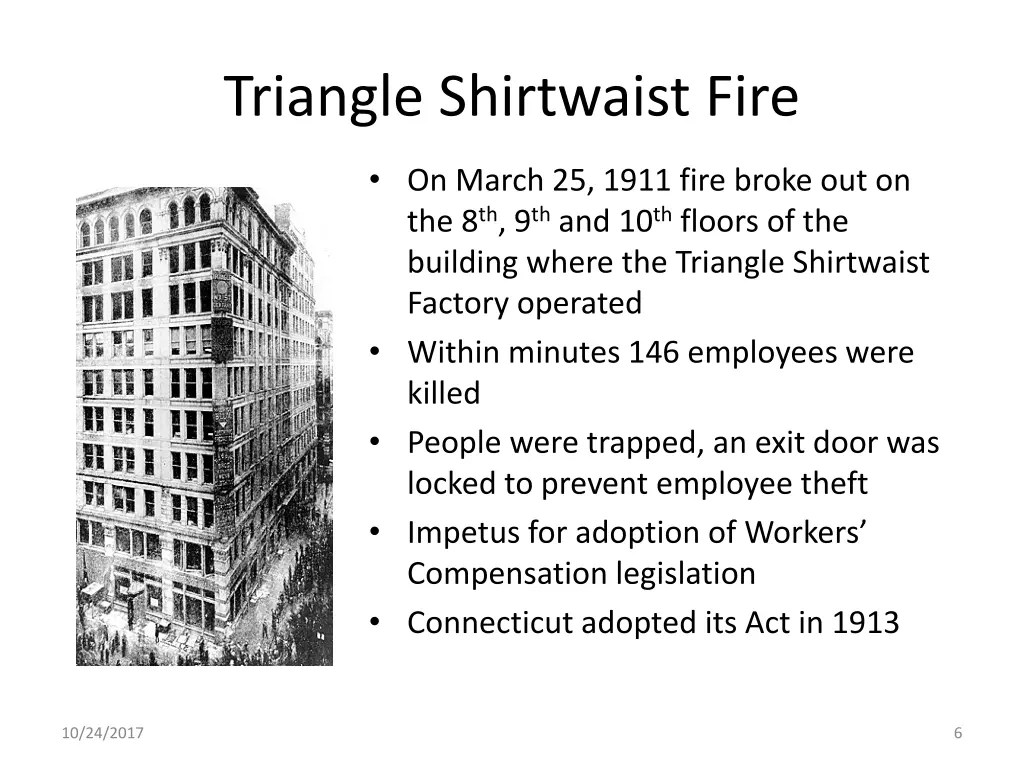 triangle shirtwaist fire