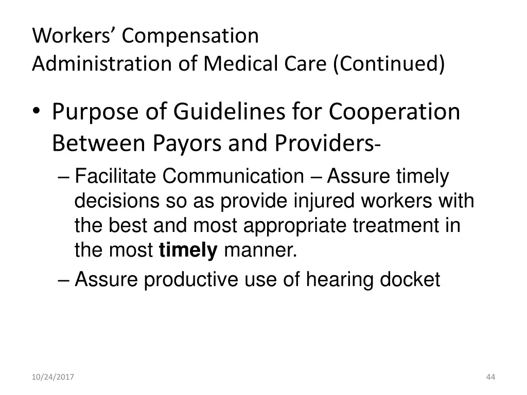 workers compensation administration of medical 1