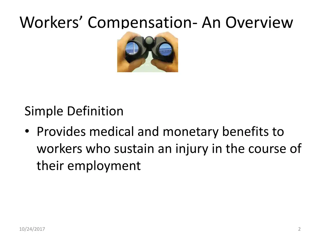 workers compensation an overview