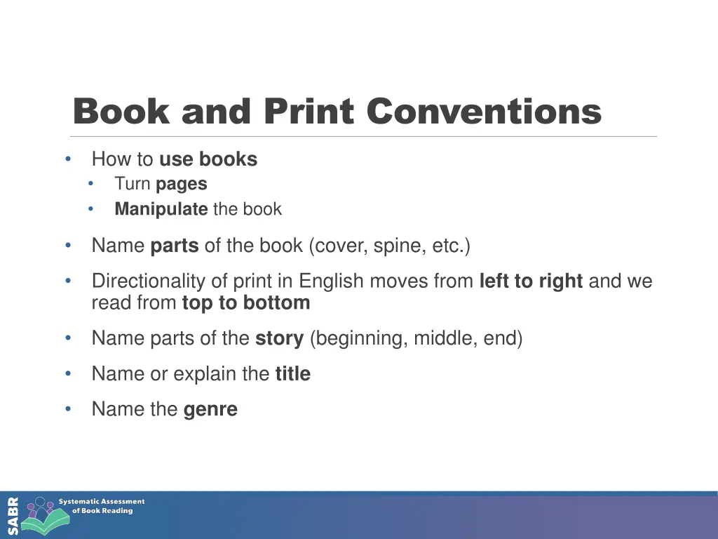 book and print conventions