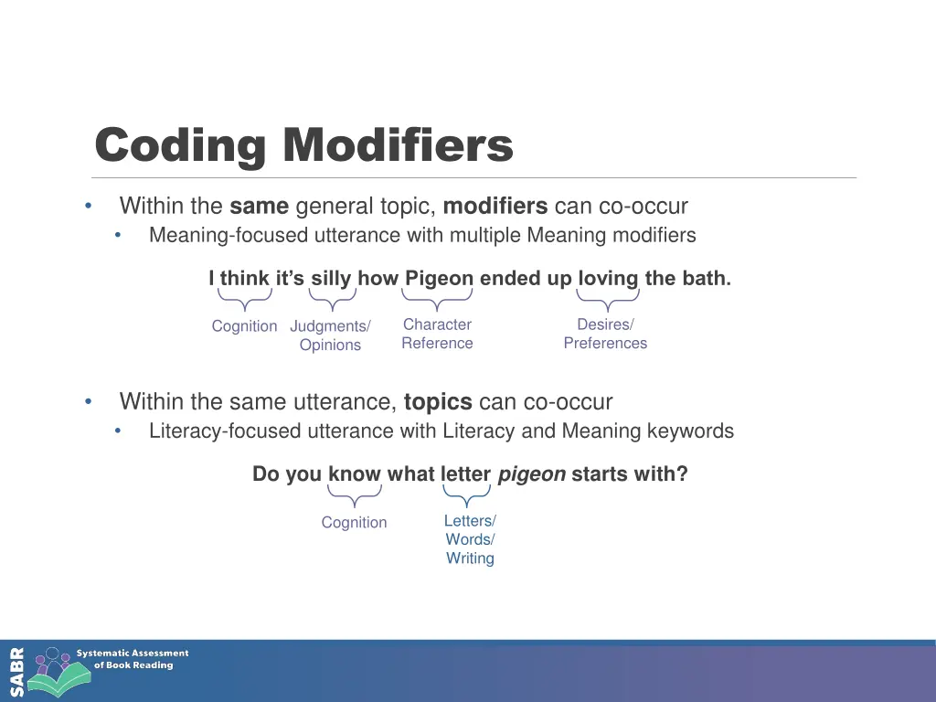 coding modifiers