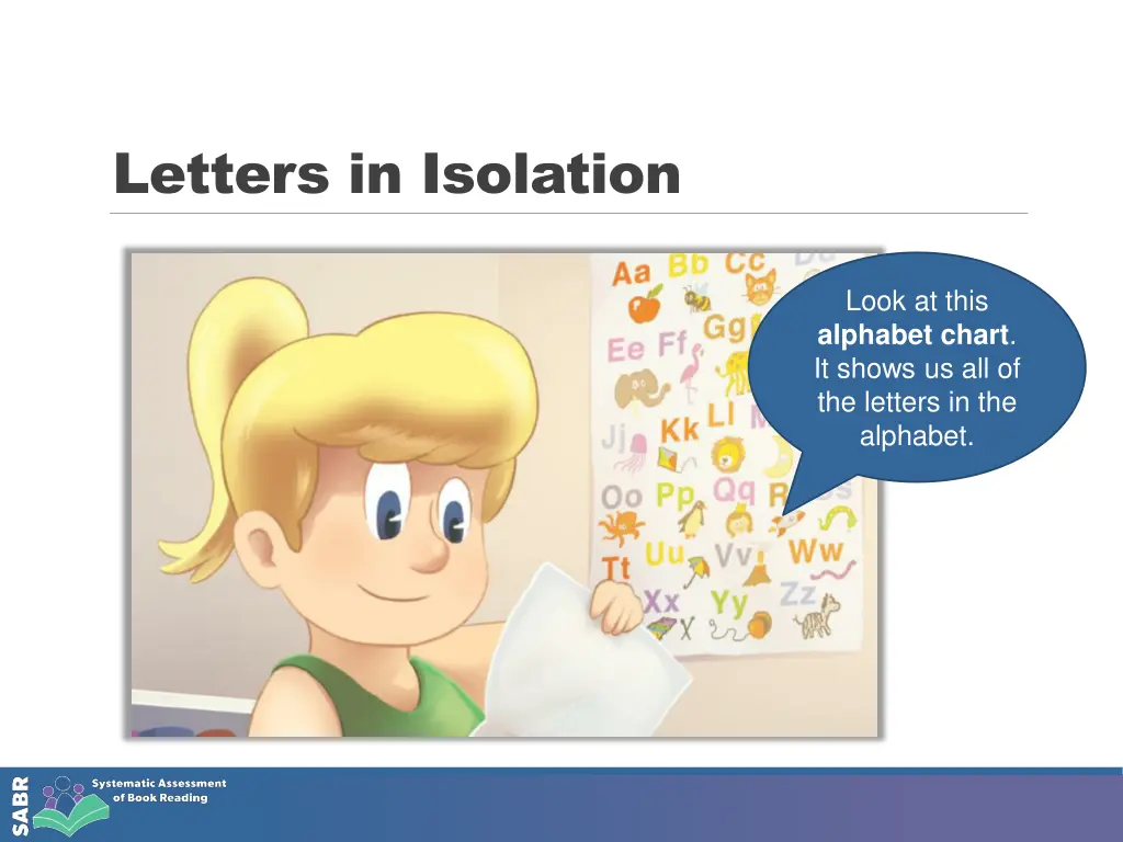 letters in isolation