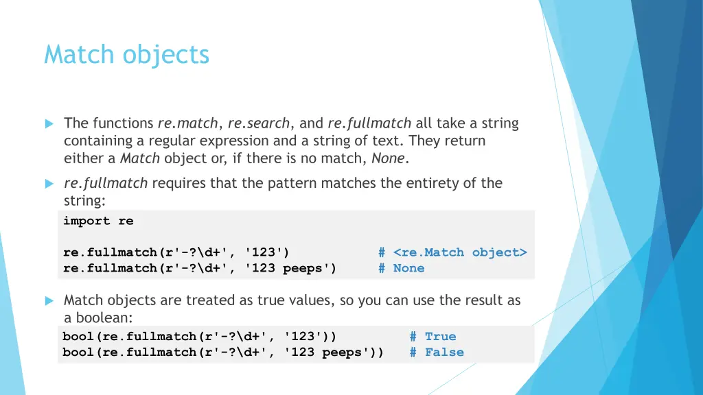 match objects