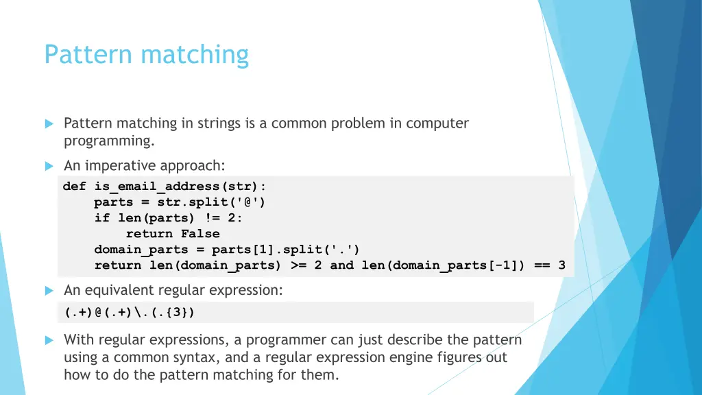 pattern matching