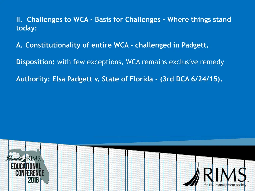 ii challenges to wca basis for challenges where