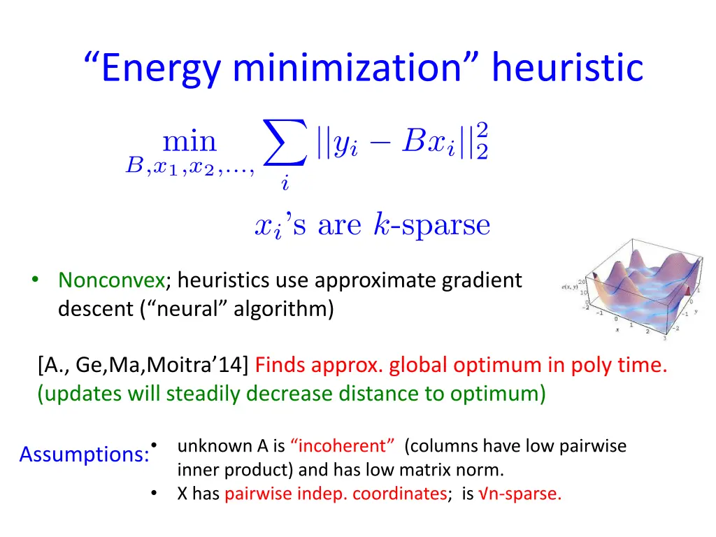 energy minimization heuristic