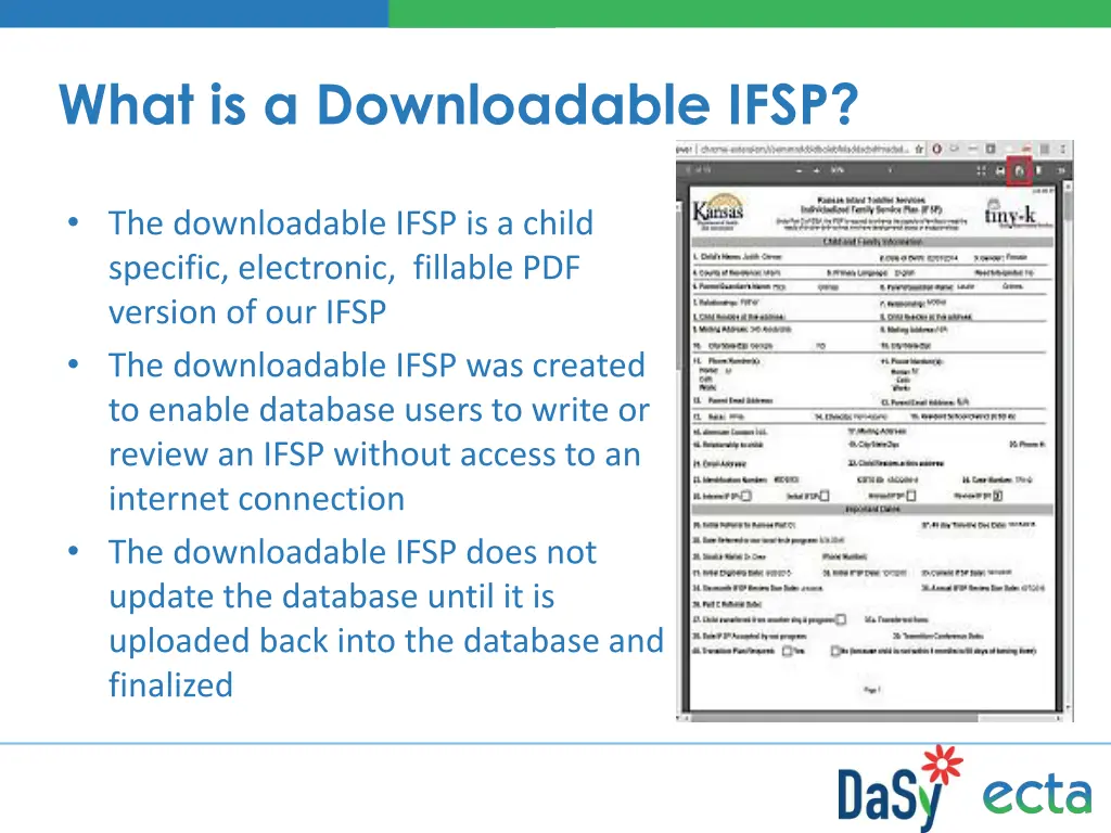 what is a downloadable ifsp