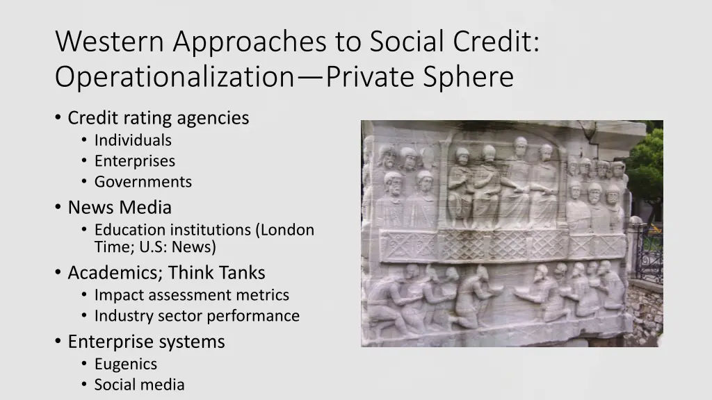 western approaches to social credit 1