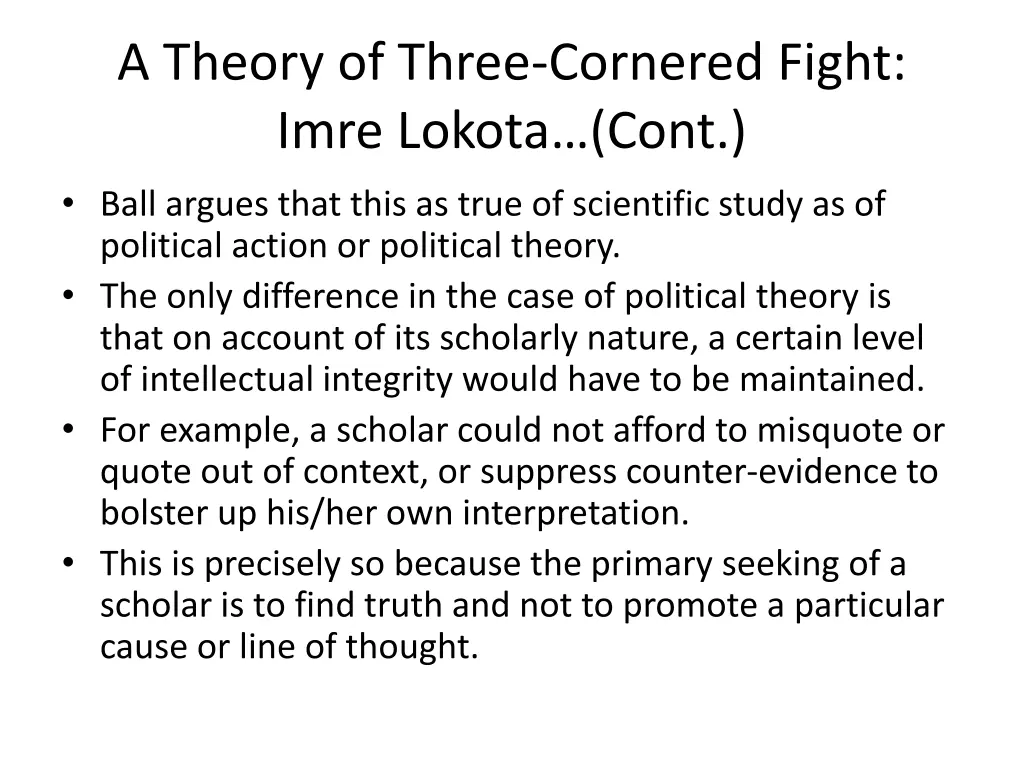 a theory of three cornered fight imre lokota cont 1