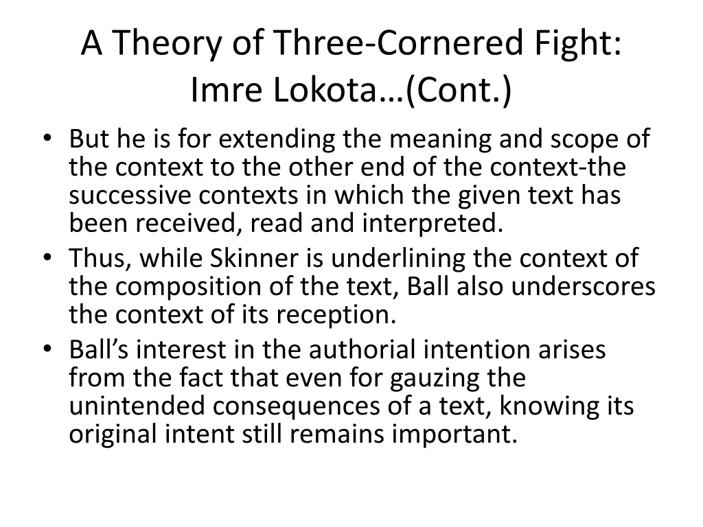 a theory of three cornered fight imre lokota cont 3