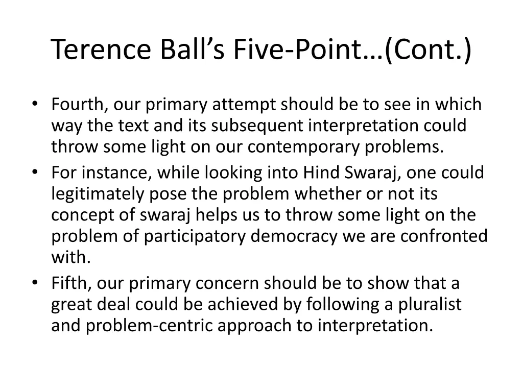 terence ball s five point cont 1