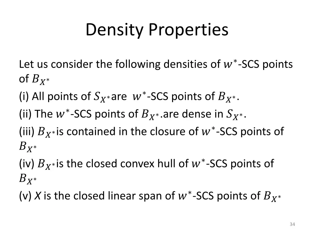 density properties