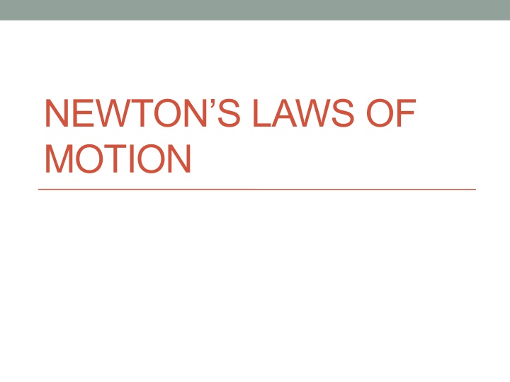 newton s laws of motion