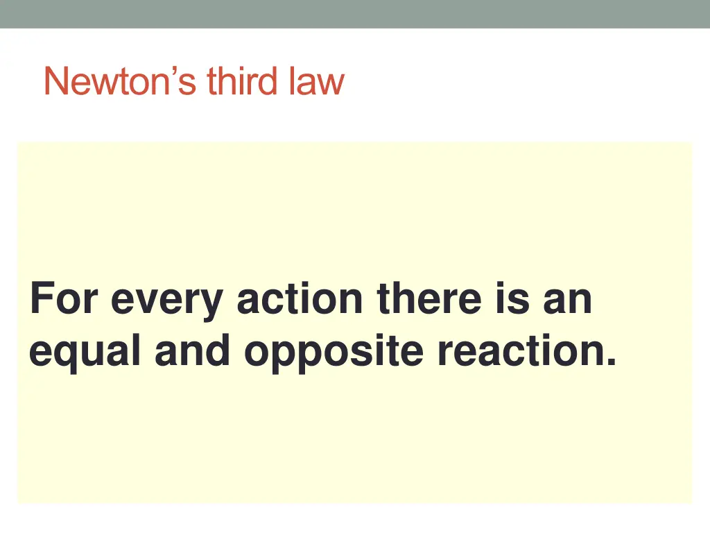 newton s third law