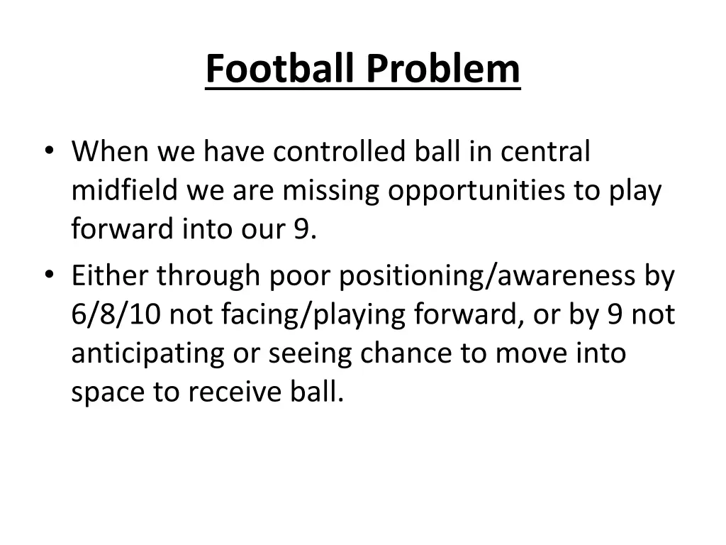 football problem