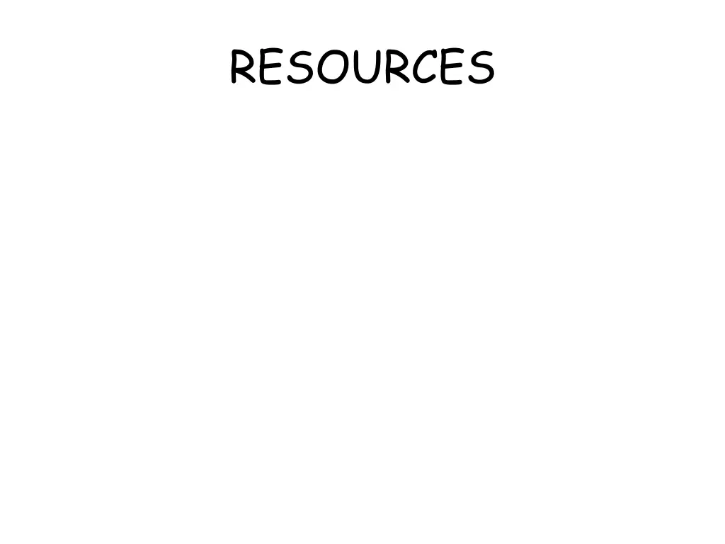 resources