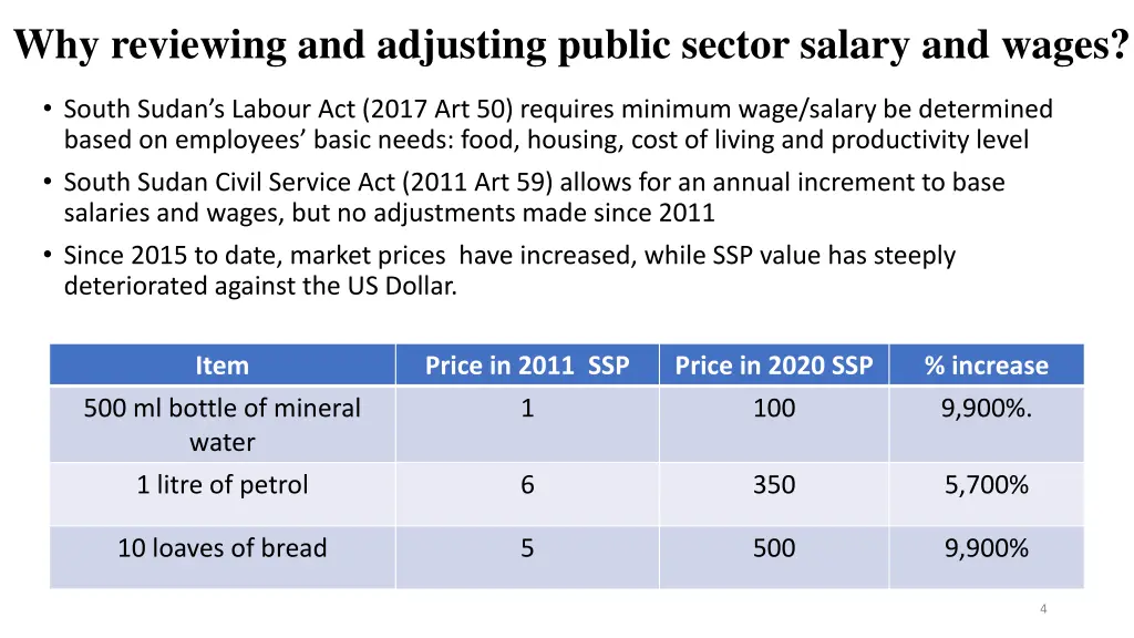 why reviewing and adjusting public sector salary