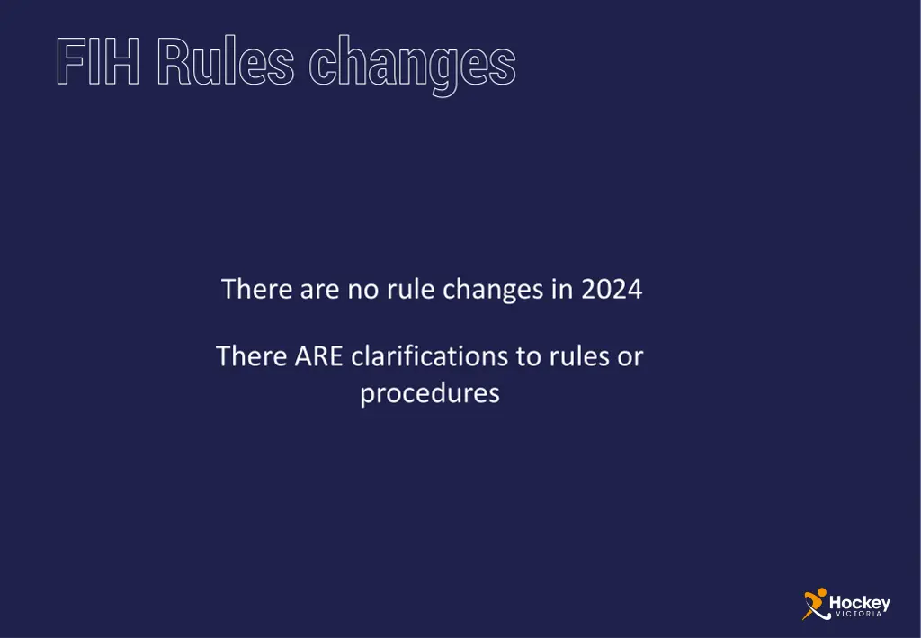 fih rules changes