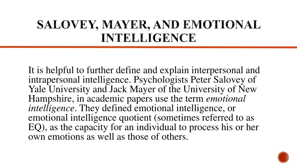 salovey mayer and emotional intelligence