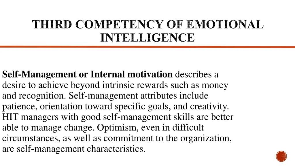 third competency of emotional intelligence