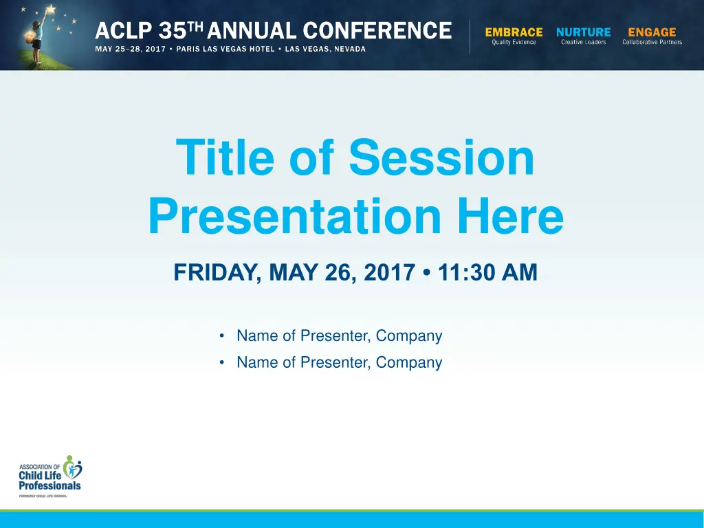 title of session presentation here 1