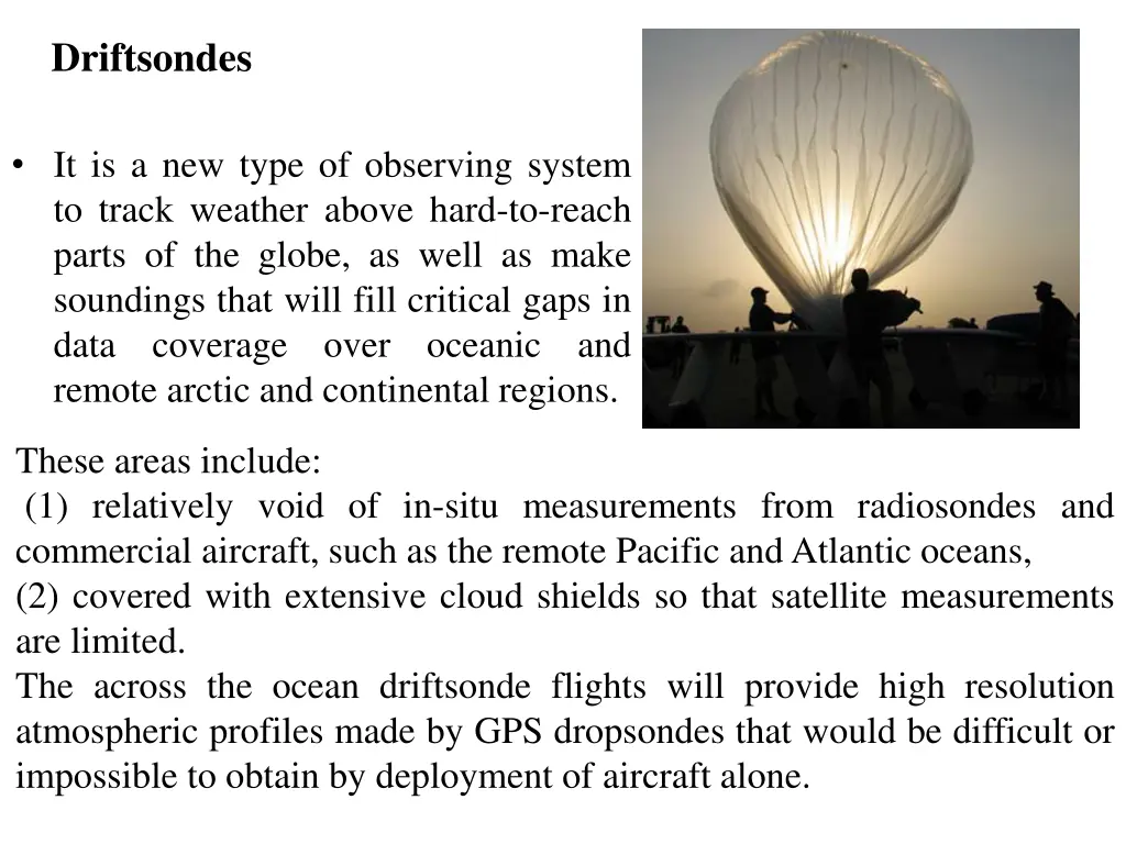 driftsondes