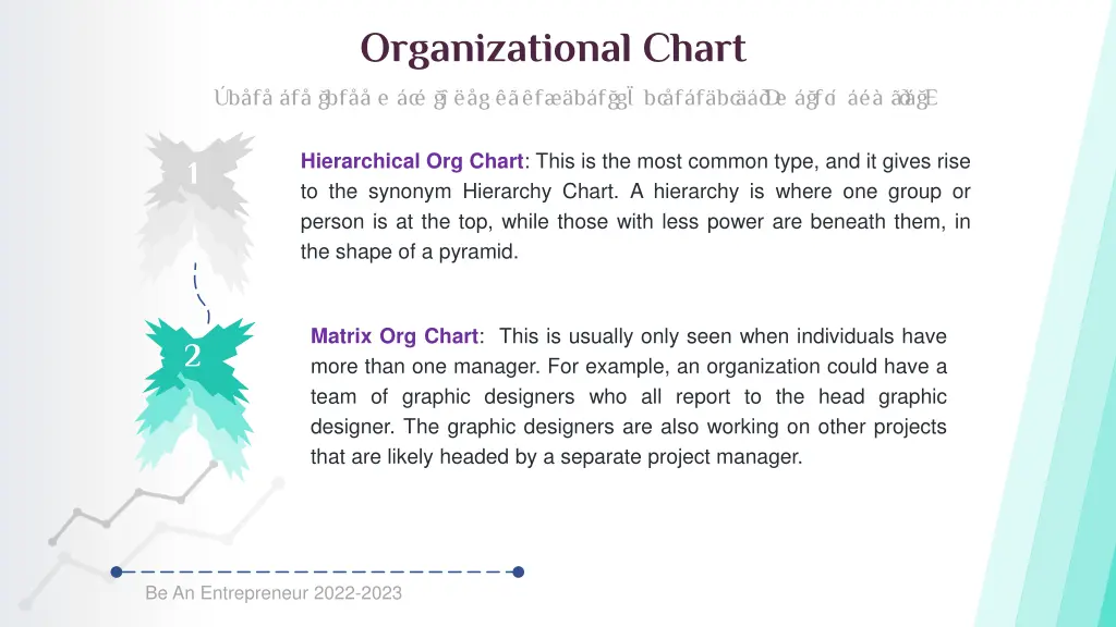 organizational chart there are three