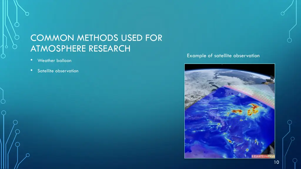 common methods used for atmosphere research