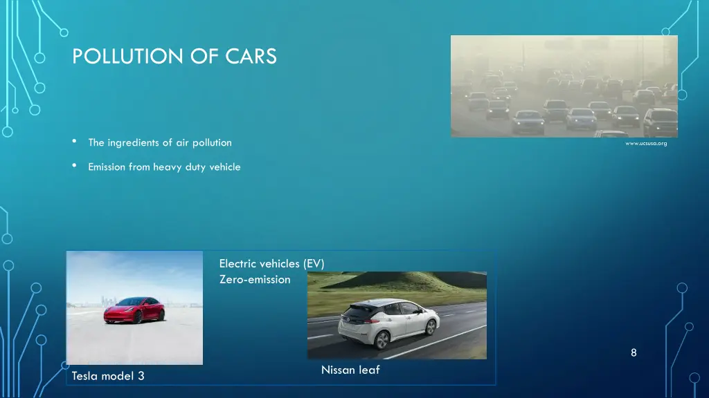 pollution of cars