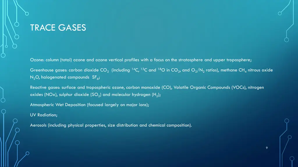 trace gases