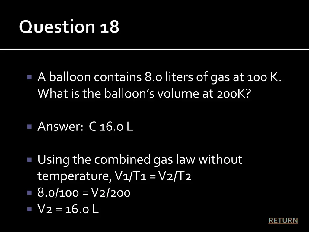 a balloon contains 8 0 liters 1