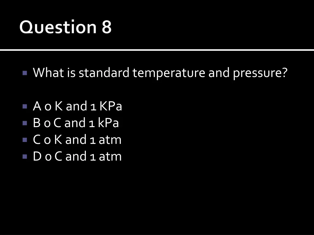 what is standard temperature and pressure