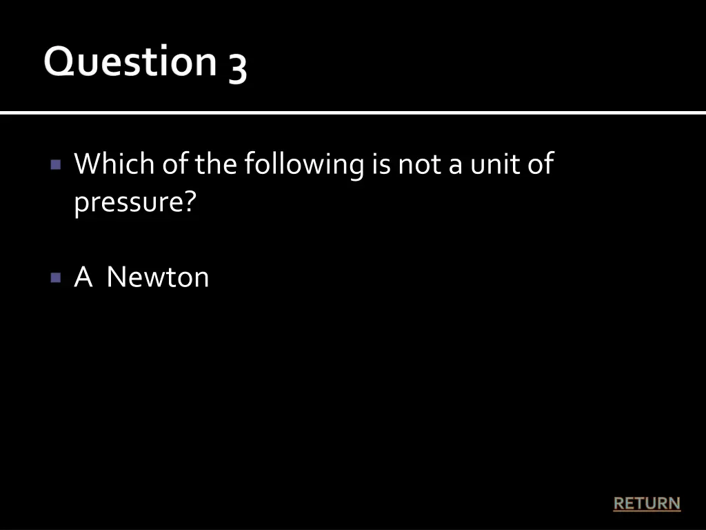 which of the following is not a unit of pressure 1