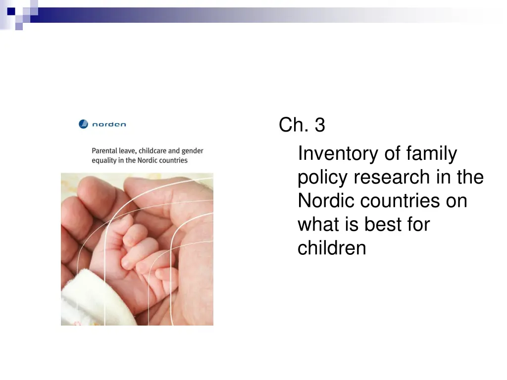 ch 3 inventory of family policy research