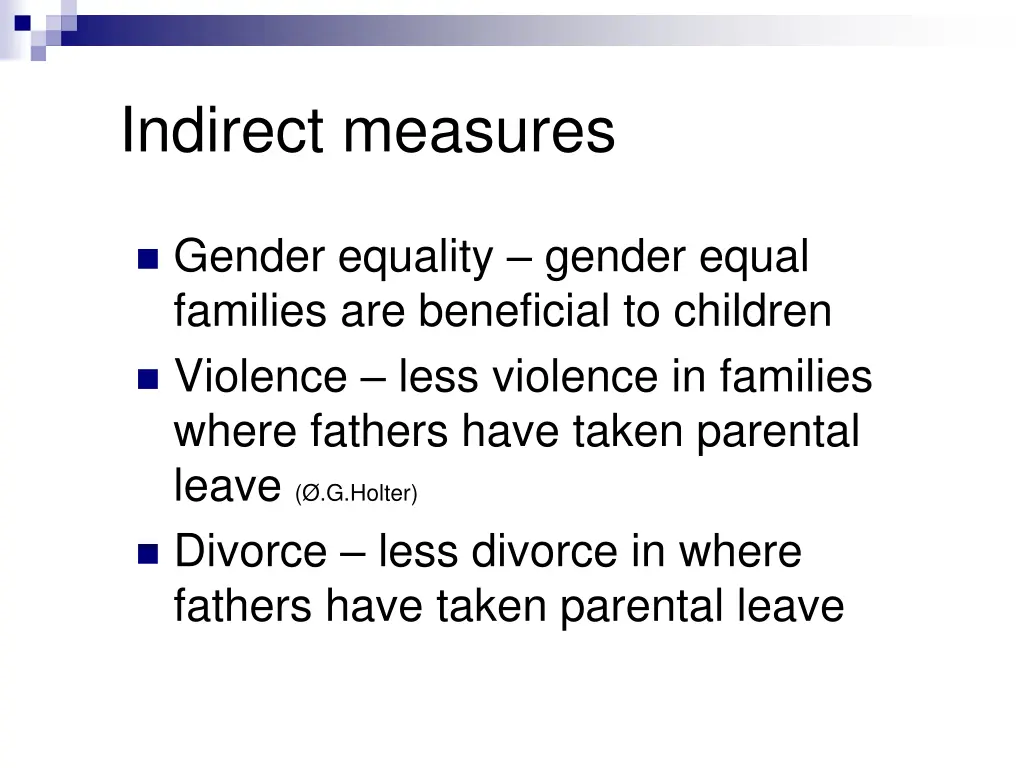 indirect measures