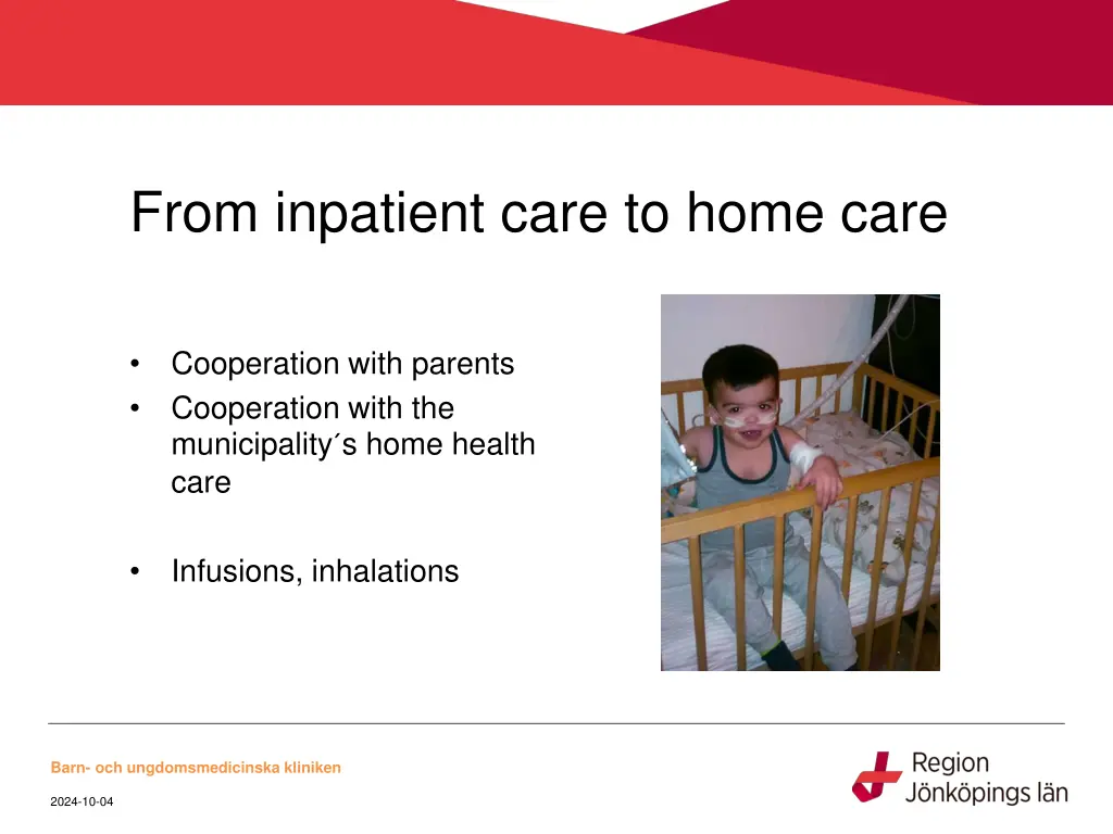 from inpatient care to home care