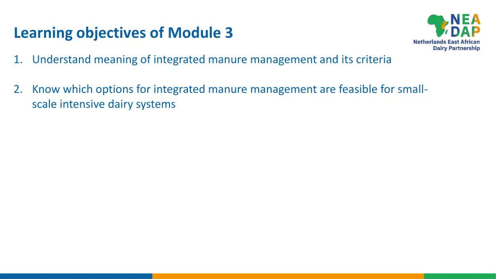 learning objectives of module 3