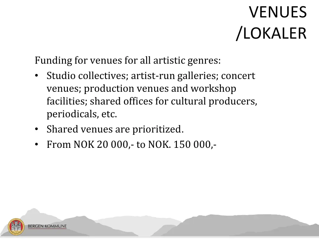 venues lokaler