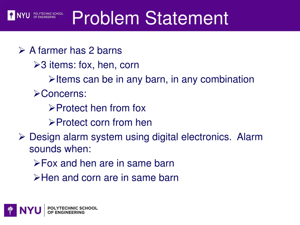 problem statement