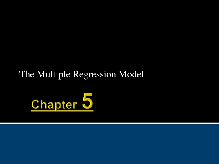 the multiple regression model