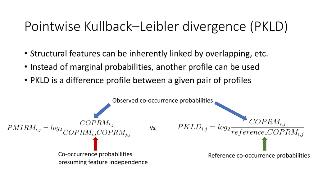 pointwise kullback leibler divergence pkld