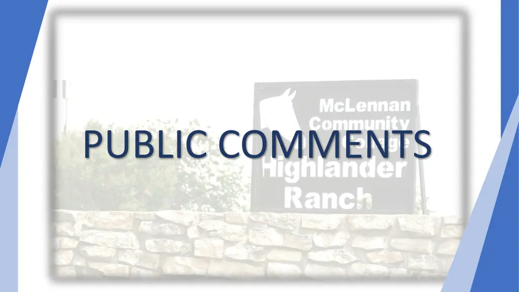 public comments