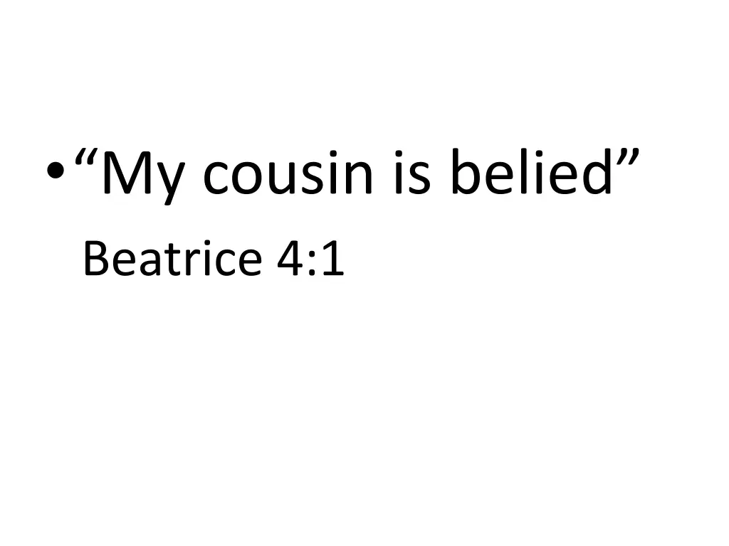 my cousin is belied beatrice 4 1