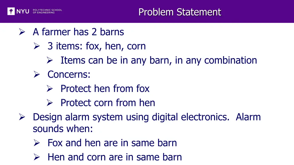 problem statement