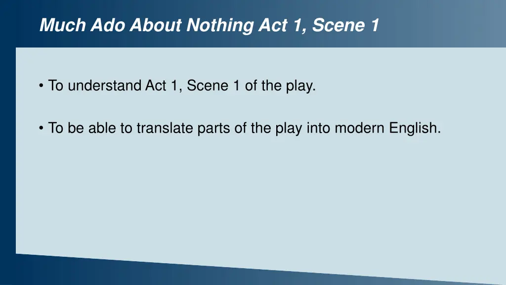 much ado about nothing act 1 scene 1